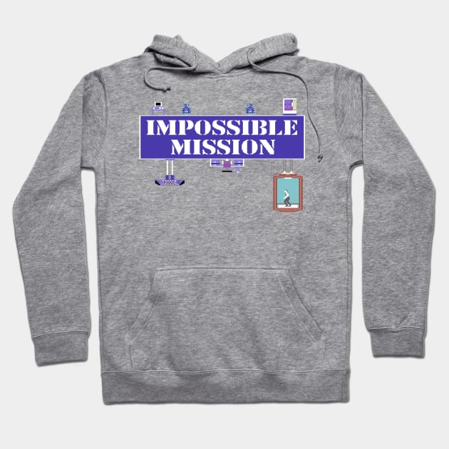 Impossible Mission Hoodie by ilovethec64